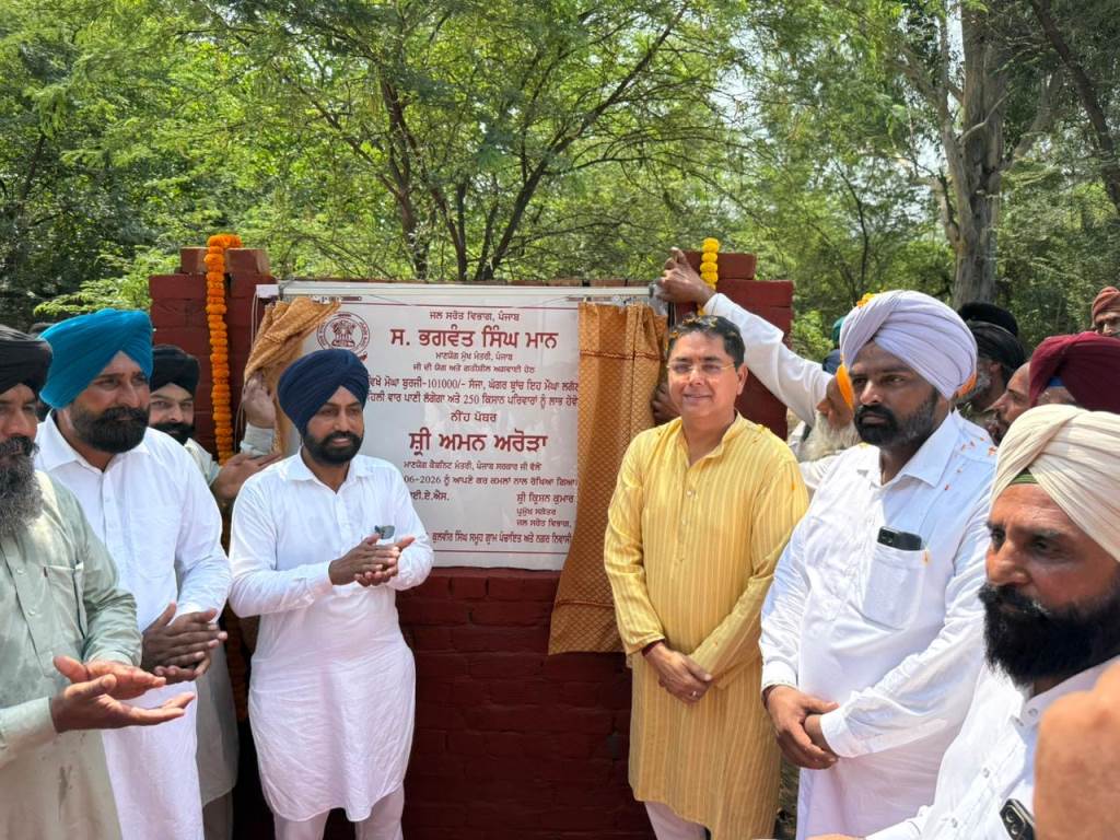 Cabinet Minister Aman Aroras Efforts to Bring Canal Water to 789 Acres of Akbarpur Village Land for the First Time Since Independence